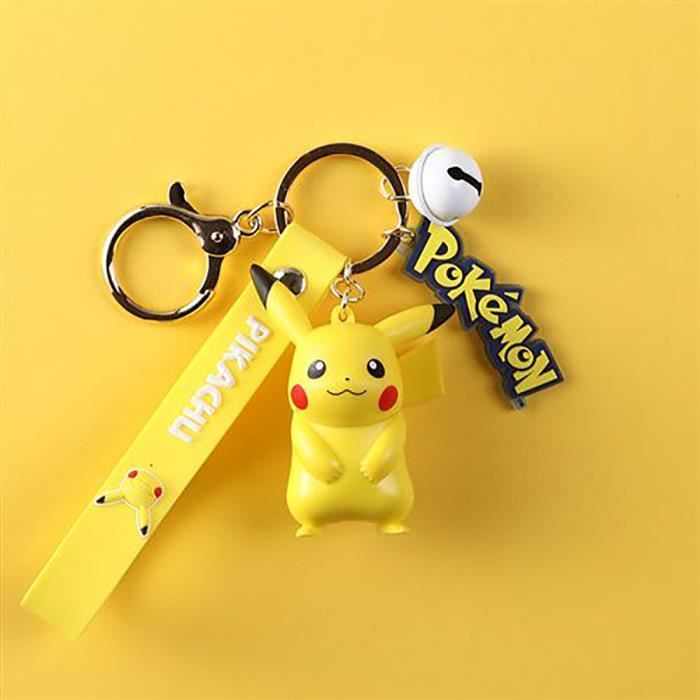 Set de 3 pièces Porte-clés Pokémon Pikachu Squirtle Charmander 6 cm -  Cdiscount Bagagerie - Maroquinerie