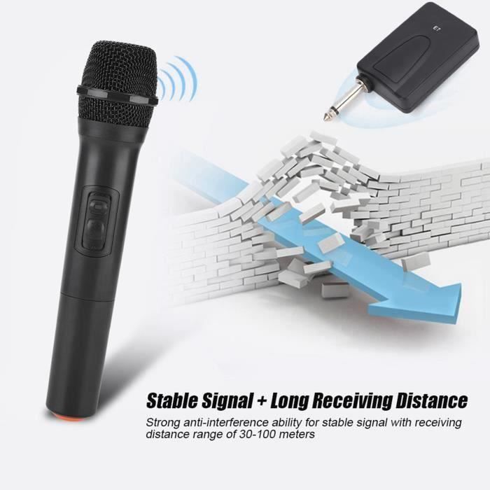 Flying Microphone FLYING-Qiilu Microphone numérique sans fil bidirectionnel Microphone ...