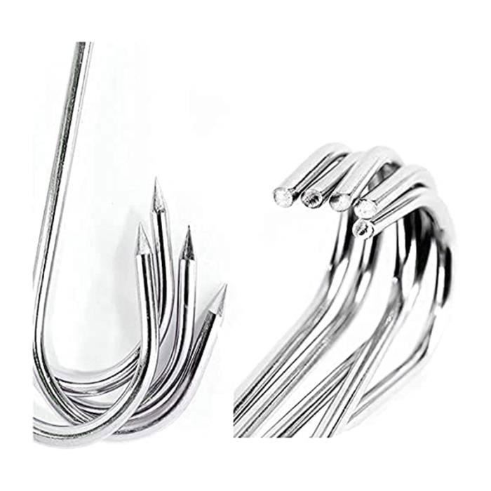 Barre à Crochets De Boucher En Alu Gris Or - Décoration Cuisine Ou Boucherie - Pour Saucisson Ou Outils