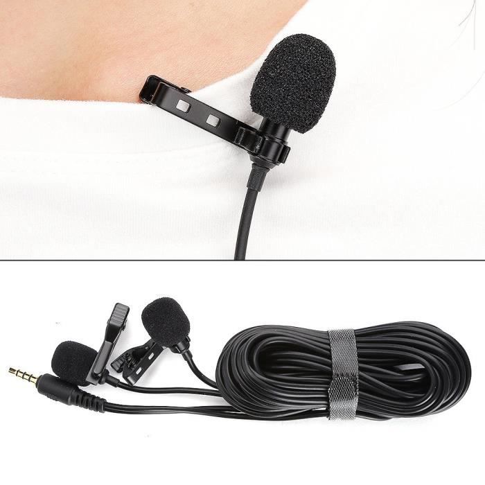 Microphone Cravate 2.4 G Microphone sans Fil Tie Clip Rechargeable pour  Ordinateur Amplificateur Mélangeur Haut Parleur-N - Cdiscount Informatique
