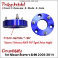 Avant 32MM - Kit de levage pour Nissan Navara D40 2005-2014, Entretoises de jambe de force, Système de suspen-2
