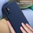 Coque pour Redmi Note 10 5G - Souple Silicone Découpage Précis Bleu Marine-2