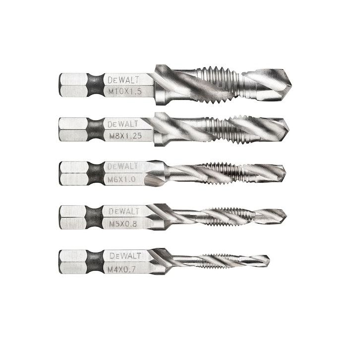 Foret à tarauder 156 mm emmanchement Hexagonal - DEWALT - 5 pièces ...