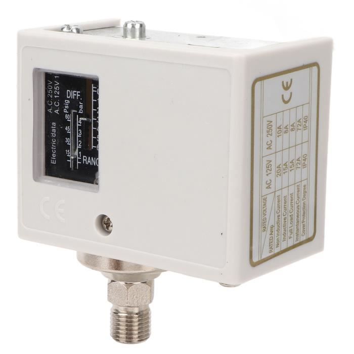 Pressostat D'Air Réglable QPM11-NO G1/4 IP54 AC220V - Interrupteur Normally Open