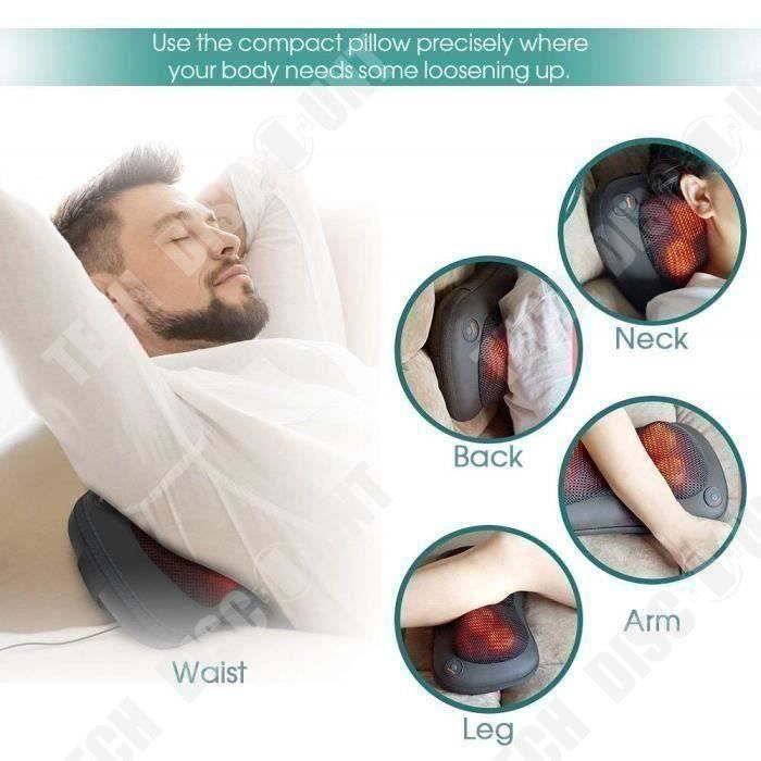TD® Coussin de massage multifonctionnel pour, le cou tout le corps