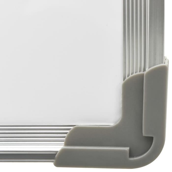 Tableau blanc magnétique avec impression en bois 60x40 cm avec 1 marqueur  effaçable et 5 aimants