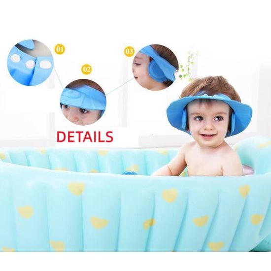 1pc Bébé Lavage Cheveux Sûr Shampooing Bonnet De Douche Bain De Bain Protéger Doux Chapeau Pour Bebe Enfants Enfants Shampooing Chapeau Eva Materiel