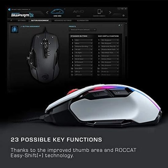Roccat Kone Aimo Souris Gaming Remastered Capteur Optique Owl Eye Haute Precision De 100 A 16 000 Dpi Bla Roc 11 0 W Cdiscount Informatique Roccat Kone Aimo Souris Gaming Remastered Capteur Optique Owl Eye Haute Precision De 100 A 16 000 Dpi Bla Roc 11 0 W Cdiscount Informatique