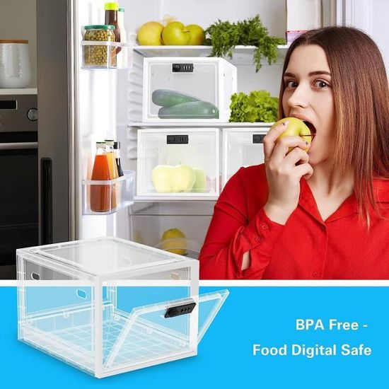 Boîte scellée pour frigo avec cadenas pour refrigerateur