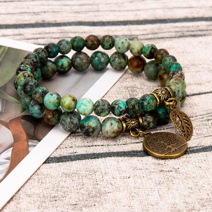 Bracelet En Pierres Naturelles Réglable – Perles De Cristal 4 Mm – Amazonite, Améthyste, Quartz Rose… – Cadeau Spiritualité