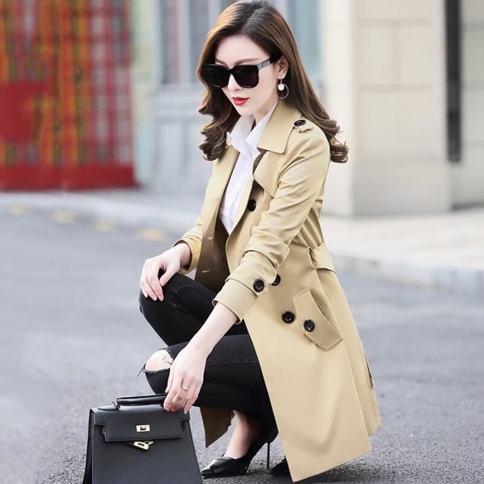 Manteau femme sale trench