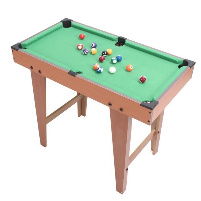 Queue De Billard Enfant – Bois Court Portable – Longueur 50 Cm – Pour Garçons Et Filles – Jeu Familial