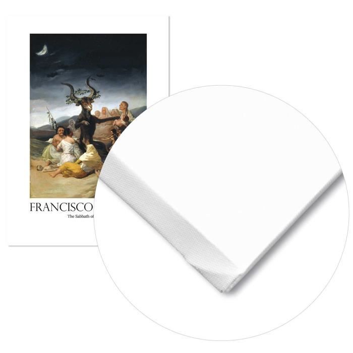 Tableau Toile 'The Dog' De Francisco Goya – Reproduction D'art Sous Licence – Toile Tendue – Style Renaissance