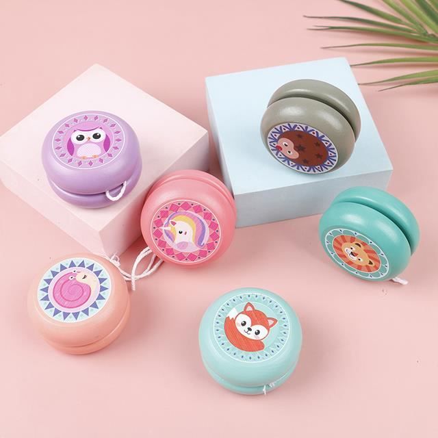Yo-yo En Bois – Princesse Orange – Jouet éducatif Non Toxique – Motif Dessin Animé – Dès 3 Ans – Cadeau Enfant