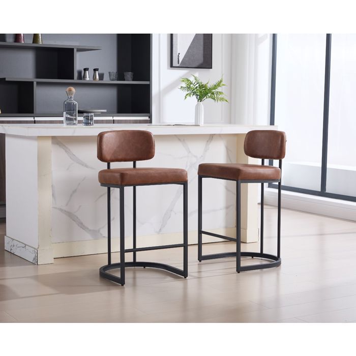 Lot De 2 Tabourets De Bar Pivotants En Lin Réglables – Confort Et Style Moderne Pour Cuisine Ou Îlot !