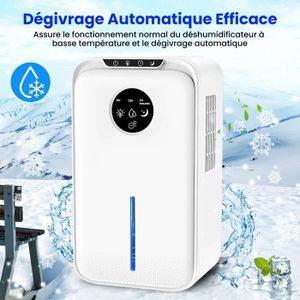 Déshumidificateur Ariston Deos 16S NET WiFi - 16L/jour, Pour Pièces Jusqu'à 44m², Contrôle Humidité, Fonction Buanderie