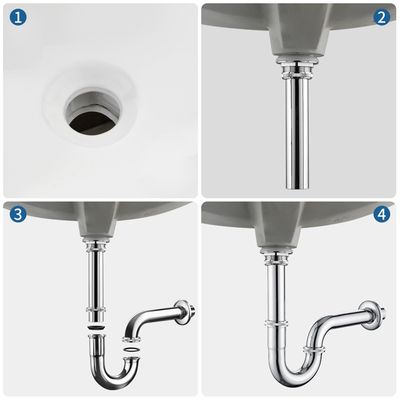 Siphon lavabo acier inoxydable au meilleur prix | Leroy Merlin