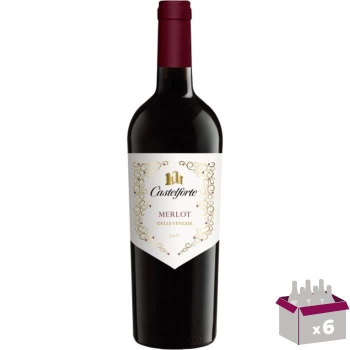 Castelforte Merlot - Vin rouge d'Italie x6