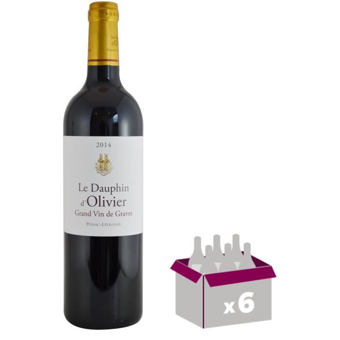 DAUPHIN D'OLIVIER 2014 Pessac Léognan Grand Cru Classé de Bordeaux - Rouge - 75 cl x 6