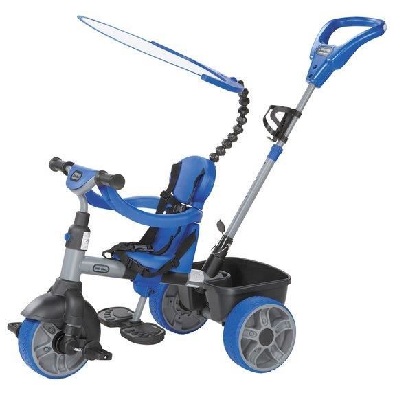 Little Tikes - Tricycle Evolutif 4 en 1 - Bleu - De 9 mois à 3 ans