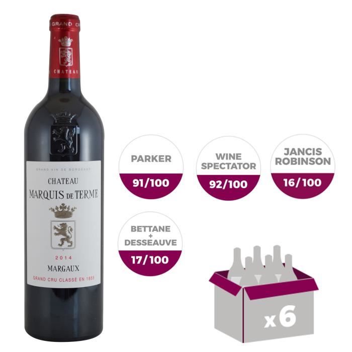 Château Marquis de Terme 2014 Margaux Grand Cru - Vin rouge de Bordeaux
