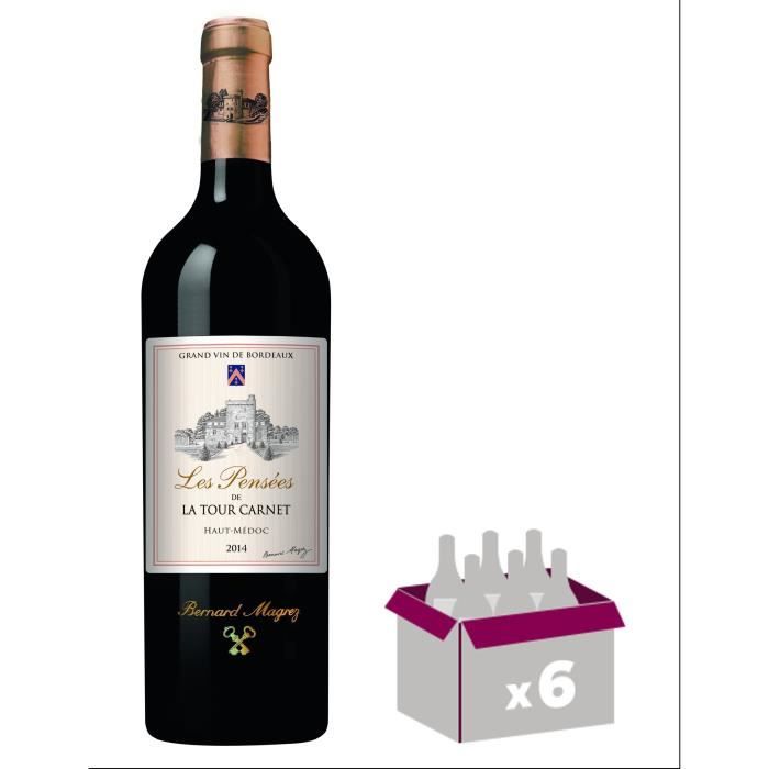 Les Pensées de La Tour Carnet 2014 Haut-Médoc Grand Cru - Vin rouge de Bordeaux