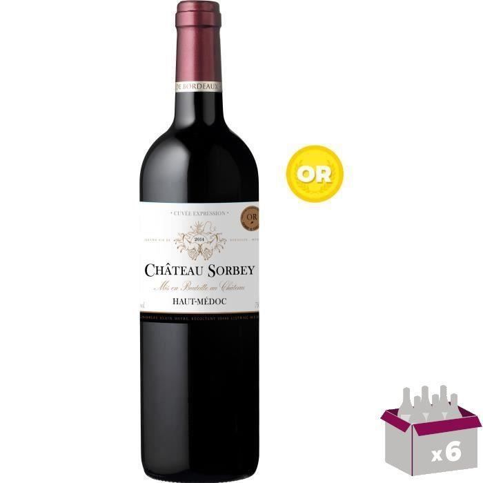 Château Sorbey Cuvée Expression 2014 Haut Médoc - Vin rouge de Bordeaux x6