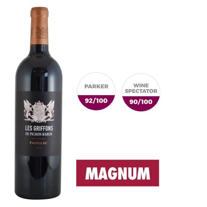 Magnum Griffons de Pichon Baron 2014 Pauillac Grand Cru - Vin rouge de Bordeaux