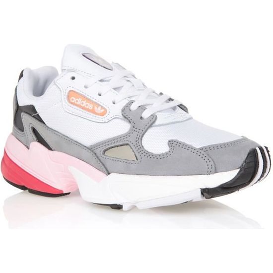 ADIDAS ORIGINALS Baskets Falcon Metal Femme Blanc et gris Cdiscount Sport