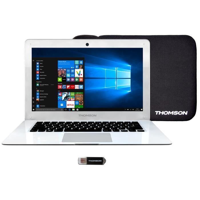 Ordinateur Portable THOMSON - 14 pouces HD - Atom Z3735F - RAM 2Go