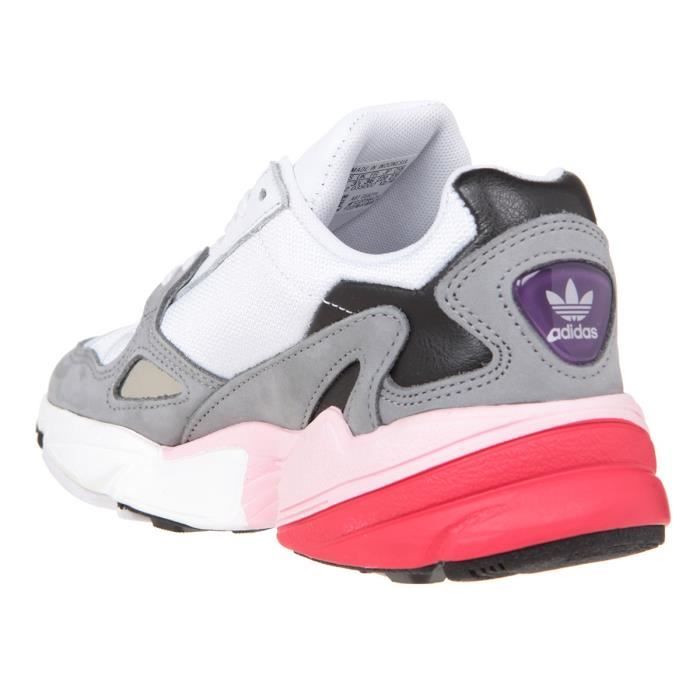 ADIDAS ORIGINALS Baskets Falcon Metal Femme Blanc et gris Cdiscount Sport