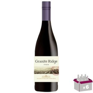 VIN ROUGE Granite Ridge 2014 Syrah - Vin rouge d'Afrique du Sud x6