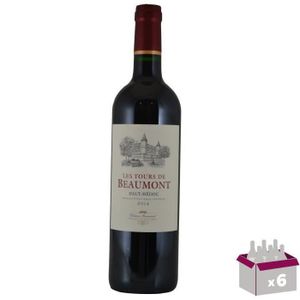VIN ROUGE Château Tour de Beaumont 2017 Haut-Médoc - Vin rouge de Bordeaux x6