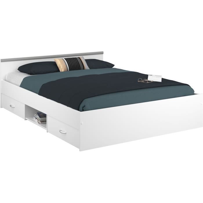 Children/'s Beds Home Dimensions 180 x 64 cm pour lit 190 x 90 cm Rangement sous le lit couleur gris Tiroirs simples