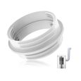 Adaptateur Tuyau Climatiseur Mobile Blanc,Rond Raccord De Tuyau D'éChappement De Climatisation Mobile,130 Mm IntéRieur/150 Mm