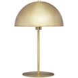 Lampe champignon en métal - 25x25x33 cm - Doré-0