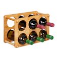 Relaxdays casier à vin, 21 Bouteilles, étagère décorative pour Cuisine, Cave et Bar, métal, HLP 88 x 33 x 20 cm, Noir