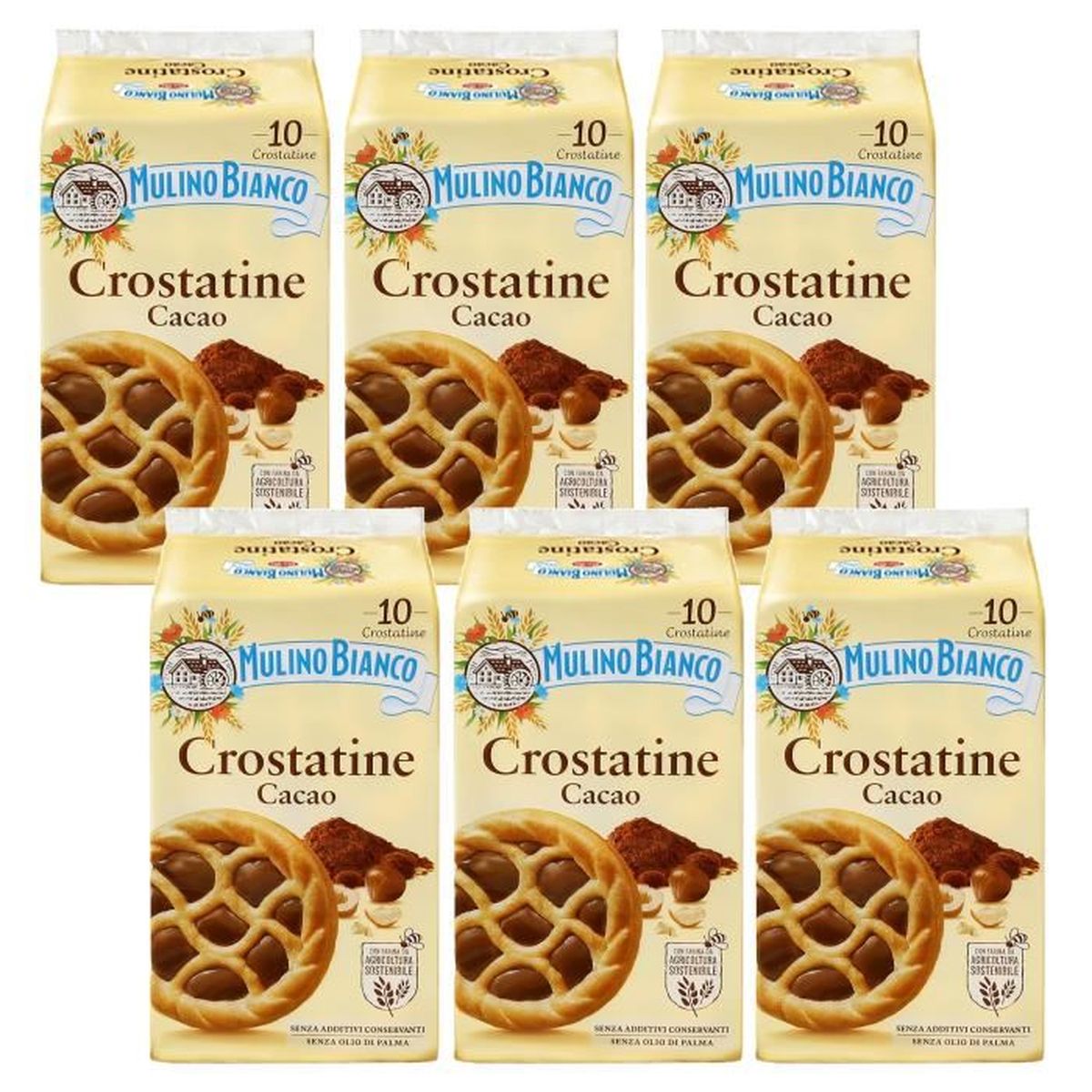 MULINO BIANCO Crostatine Cacao - Biscuits italiens, mini tartelettes à ...