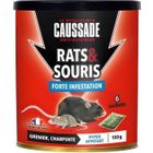 CAUSSA - CAUSSADE Caussade CARSC150 Rats & Souris - 6 sachets Cereales pret a l'emploi - Grenier et Charpente | Forte Infestation