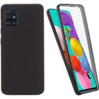 CEKA TECH Coque pour Samsung Galaxy A51, Protection intégrale Avant + arrière en Rigide - Noir