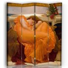 Legendarte - Paravent - Cloison avec Impression recto - verso June Flamboyante - Frederic Leighton cm. 145x170 (4 x)