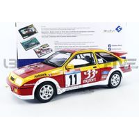 Voiture Miniature de Collection - SOLIDO 1/18 - FORD Sierra Cosworth - Tour de Corse 1987 - Red / Yellow - 1806103