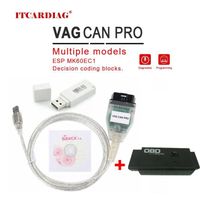 VAG CAN PRO 2020 V5.5.1 avec Dongle, avec puce FTDI FT245RL, Interface de Diagnostic VCP OBD2, câble USB, pri vag and obd tester