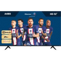 HISENSE 32A4BG - TV LED HD 32" (80cm) - Smart TV - Dolby Audio - 2xHDMI, 2xUSB - Noir