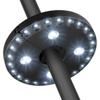 Lampe de Jardin pour Parasol - KAKOO - 28 LED 200 Lumens - Économie d'énergie - Installation Simple