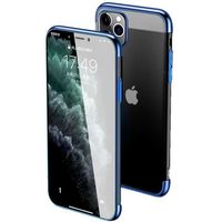 Coque pour iPhone 12 Pro Max (6.7") Design Antichoc Chromé Bleu