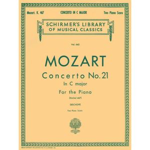 PARTITION Concerto No. 21 in C, K.467 - Two Pianos, Four Han