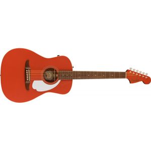 GUITARE Fender Malibu Player - Guitare électro-acoustique Parlor - Fiesta Red