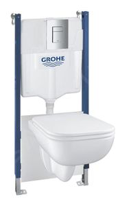 WC - TOILETTES Grohe Solido Set de bâti-support, cuvette Edge Cer