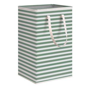 Panier à linge ovale PAFEN 40L 71,5x50x31,5 lave linge bac à linge solide vert